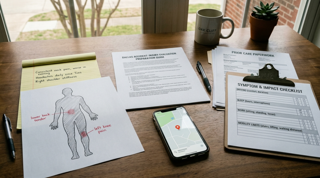 Dallas accident injury evaluation preparation guide