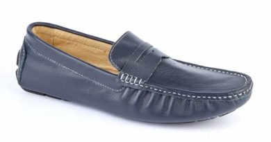 navy blue loafers men's