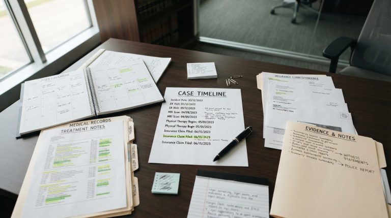 New York personal injury claim timeline documents and calendar